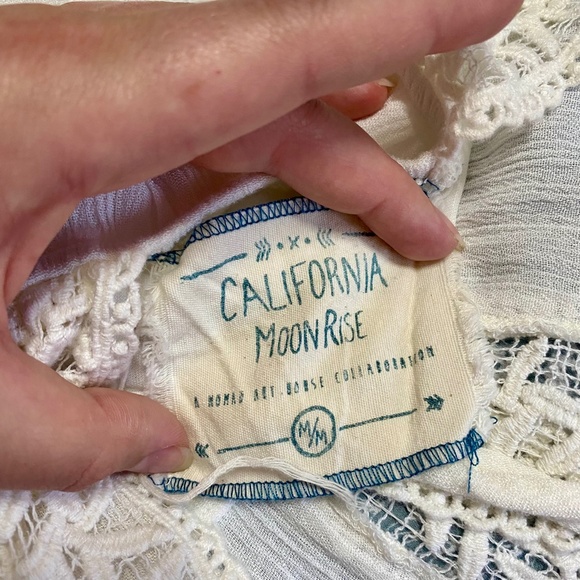 California Moonrise White Crochet Mini Dress - Picture 5 of 6